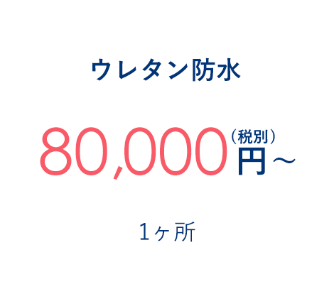 ウレタン防水 80,000円～