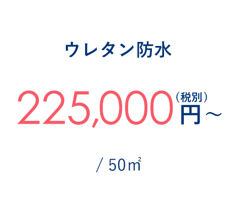 ウレタン防水 225,000円～