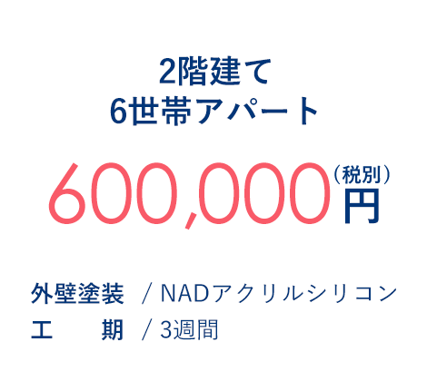 2階建て6世帯アパート 600,000円